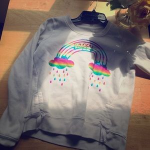 long sleeve white crew neck